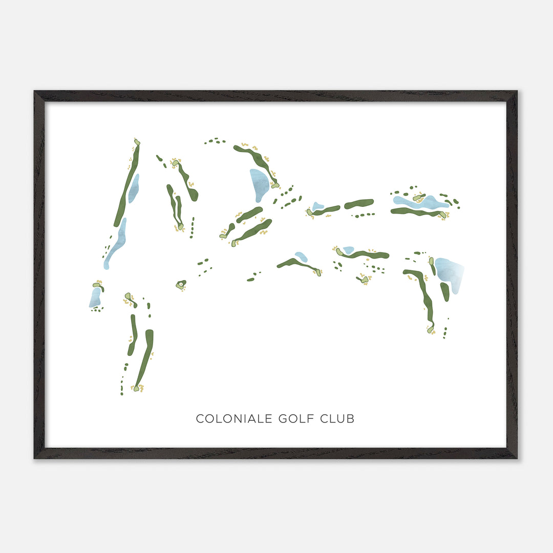 Print of Coloniale Golf Club Modern Map