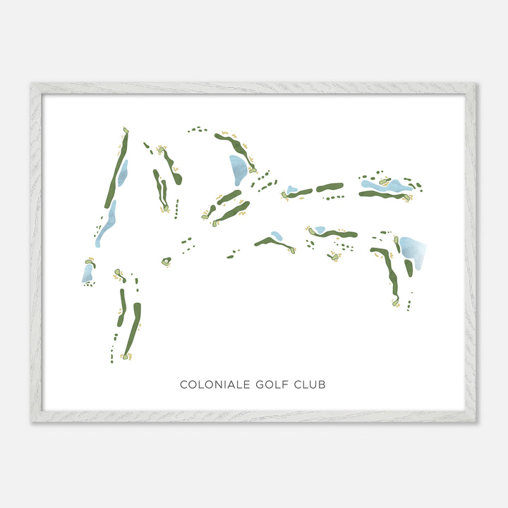 Print of Coloniale Golf Club Modern Map
