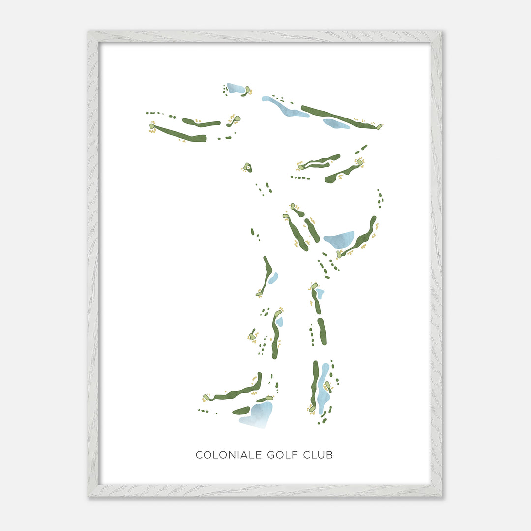 Print of Coloniale Golf Club Modern Map