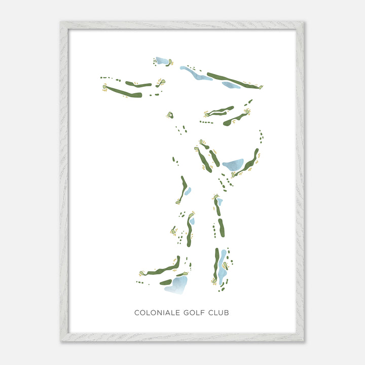 Print of Coloniale Golf Club Modern Map