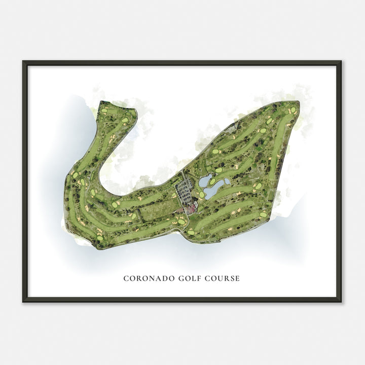 Print of Coronado Golf Course Classic Map