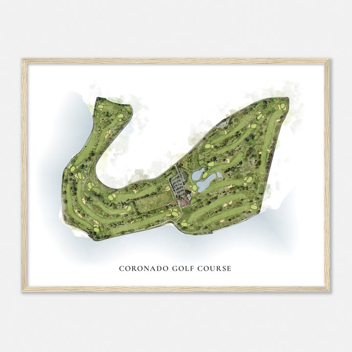 Print of Coronado Golf Course Classic Map