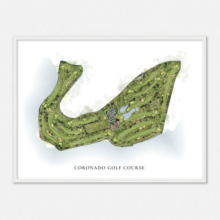 Print of Coronado Golf Course Classic Map