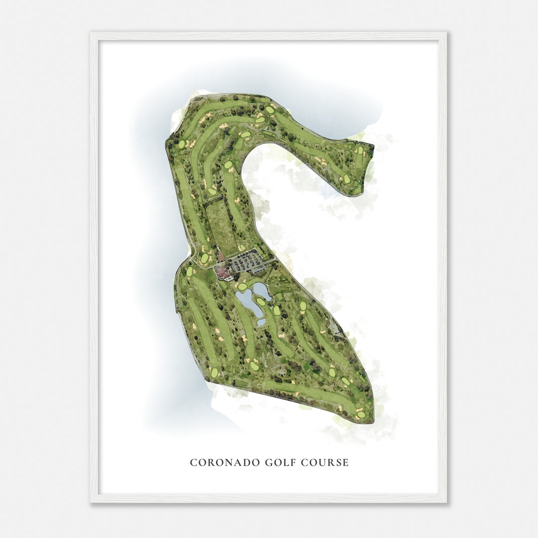 Print of Coronado Golf Course Classic Map