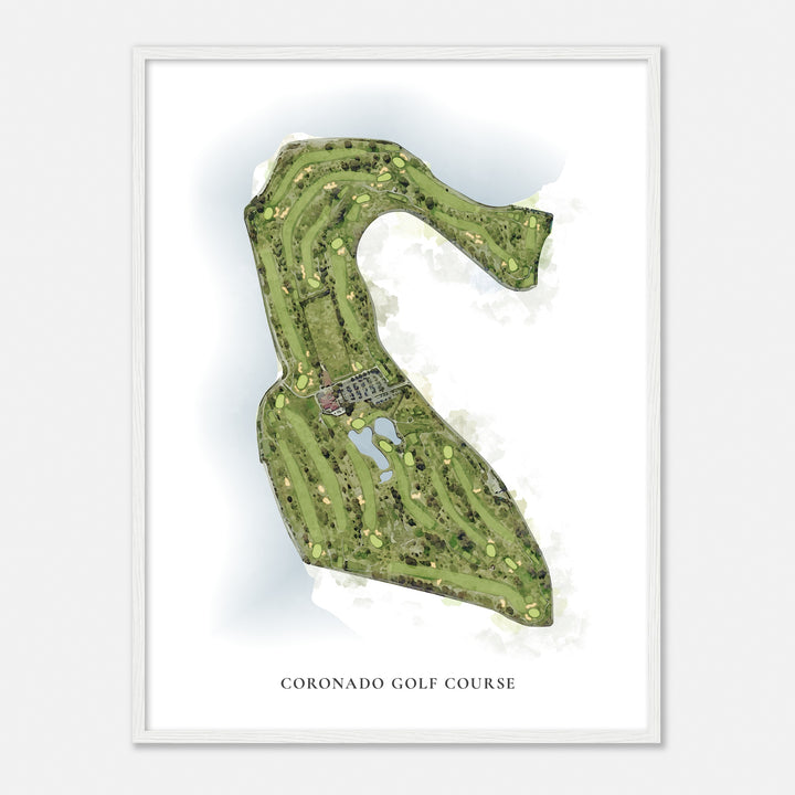 Print of Coronado Golf Course Classic Map