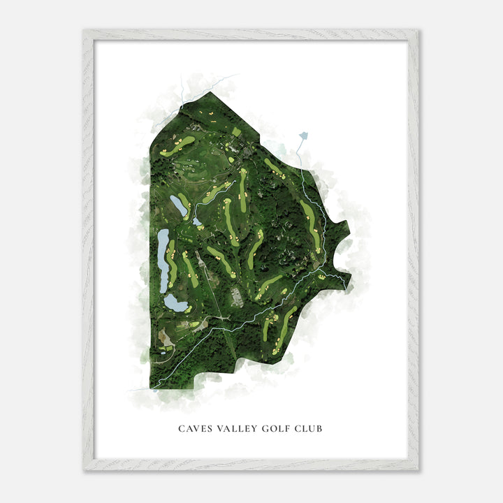 Print of Caves Valley Golf Club Classic Map