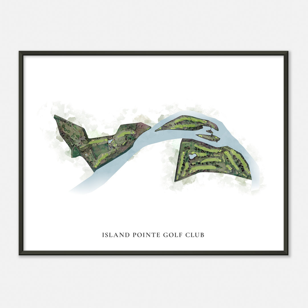 Print of Island Pointe Golf Club Classic Map