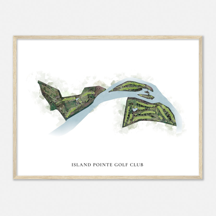 Print of Island Pointe Golf Club Classic Map