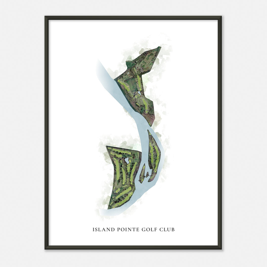 Print of Island Pointe Golf Club Classic Map