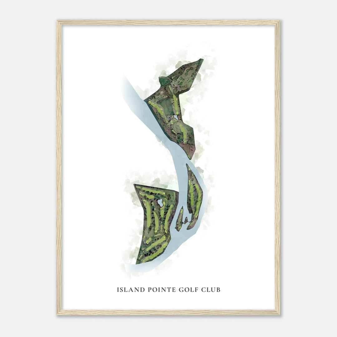 Print of Island Pointe Golf Club Classic Map