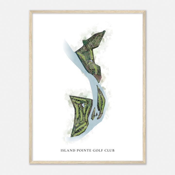 Print of Island Pointe Golf Club Classic Map