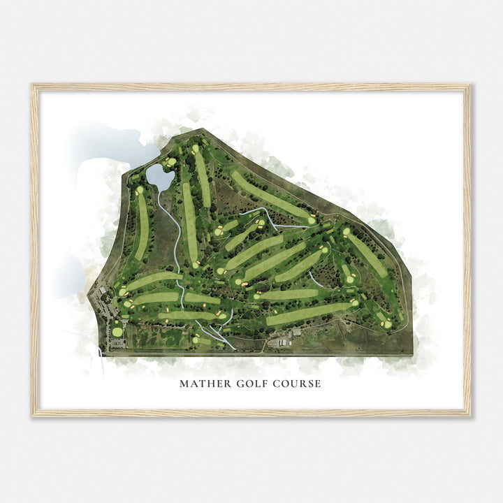 Print of Mather Golf Course Classic Map