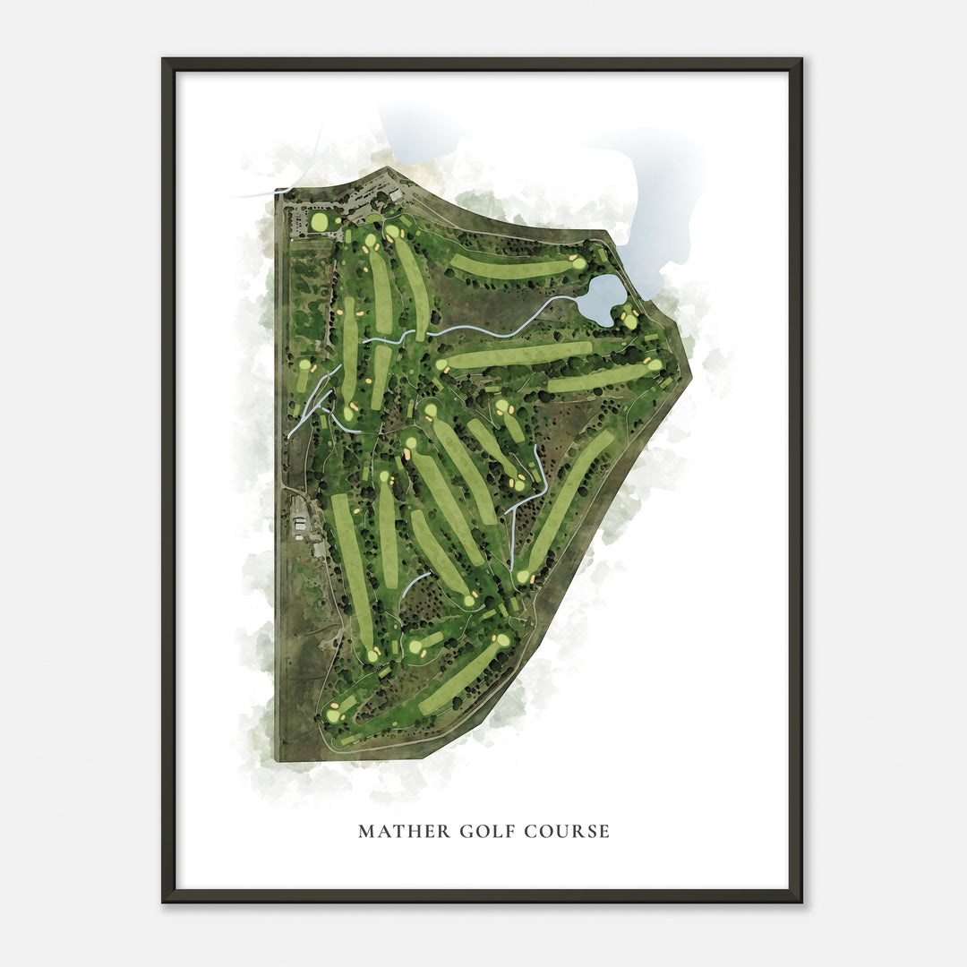 Print of Mather Golf Course Classic Map