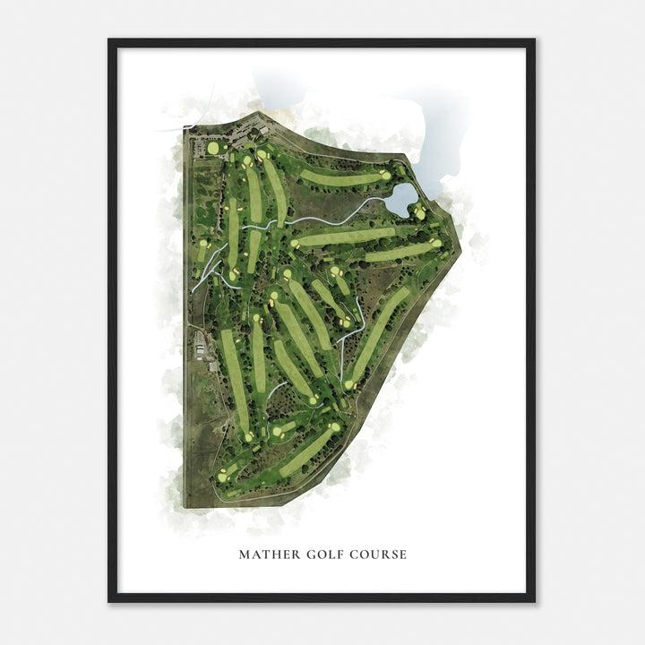 Print of Mather Golf Course Classic Map