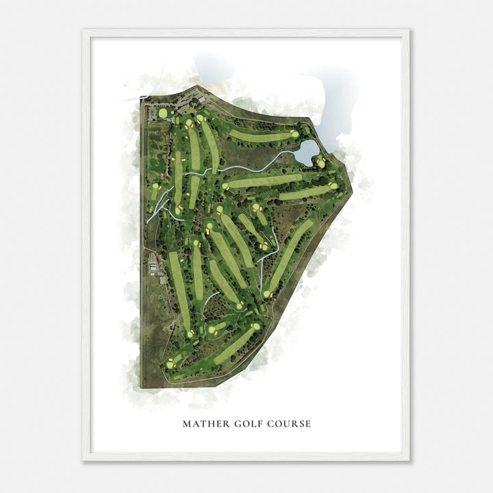 Print of Mather Golf Course Classic Map