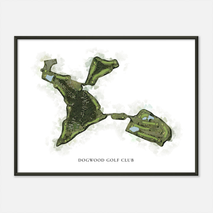 Print of Dogwood Golf Club Classic Map