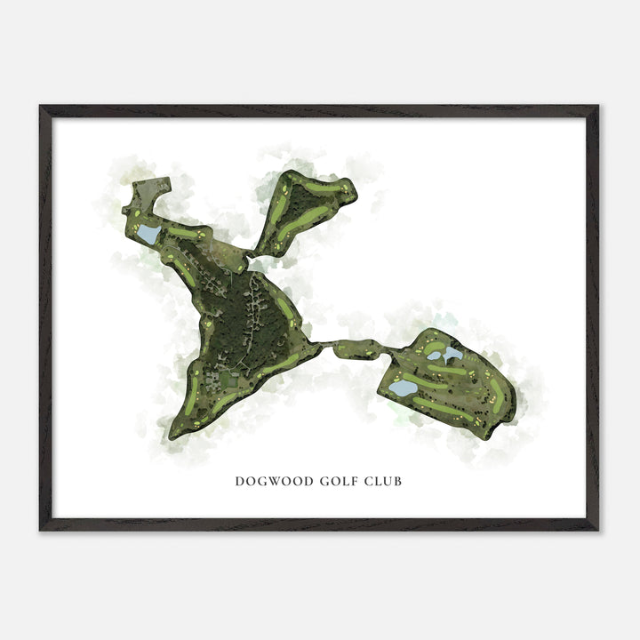 Print of Dogwood Golf Club Classic Map