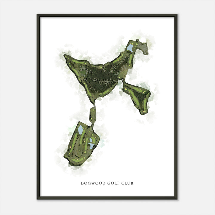 Print of Dogwood Golf Club Classic Map