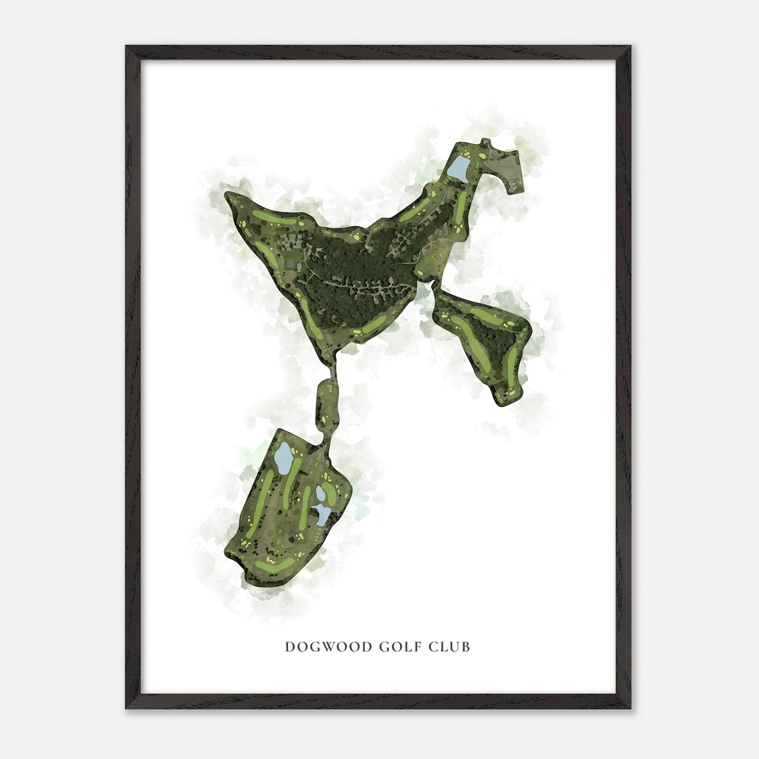 Print of Dogwood Golf Club Classic Map