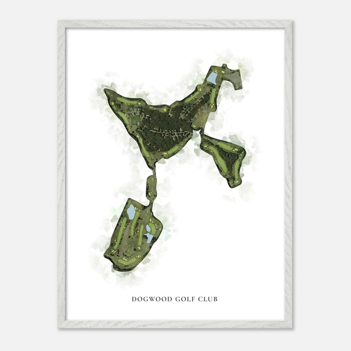Print of Dogwood Golf Club Classic Map