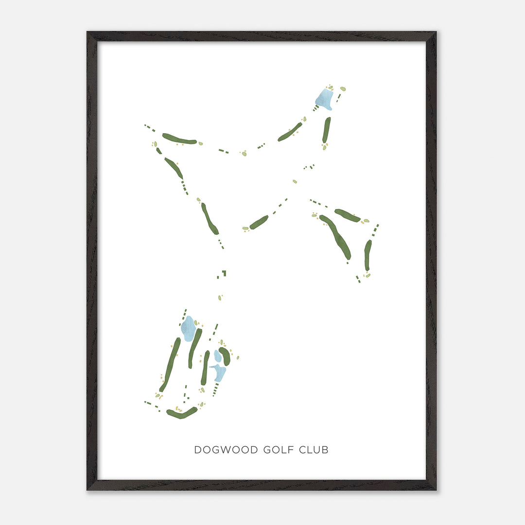 Print of Dogwood Golf Club Modern Map