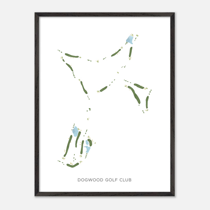 Print of Dogwood Golf Club Modern Map