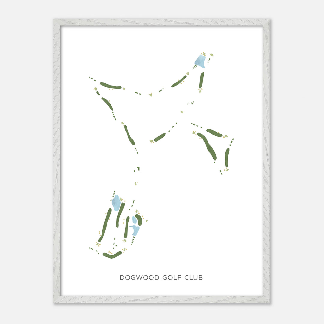 Print of Dogwood Golf Club Modern Map