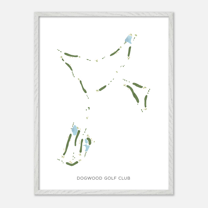 Print of Dogwood Golf Club Modern Map