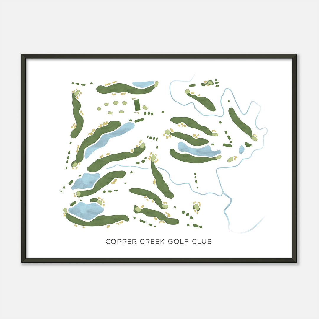 Print of Copper Creek Golf Club Modern Map