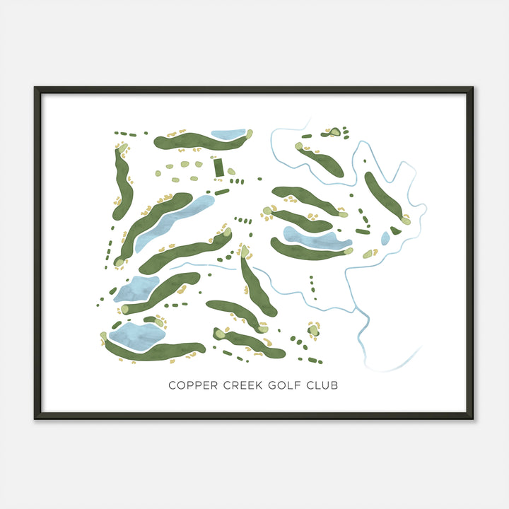 Print of Copper Creek Golf Club Modern Map