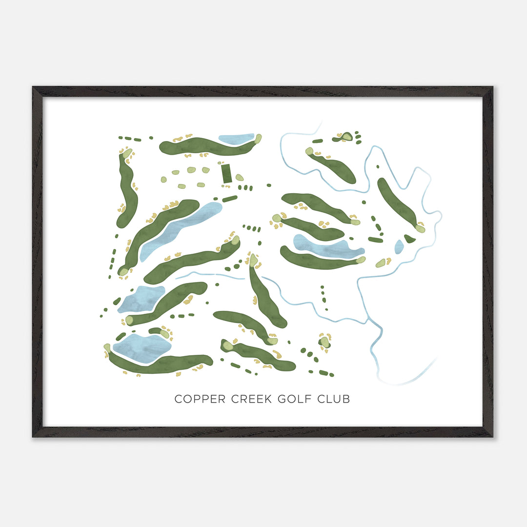 Print of Copper Creek Golf Club Modern Map