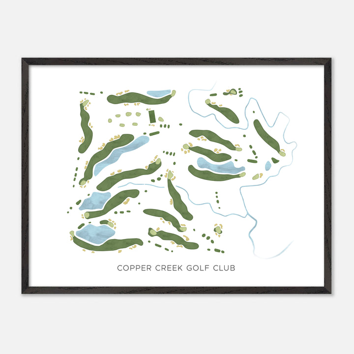 Print of Copper Creek Golf Club Modern Map
