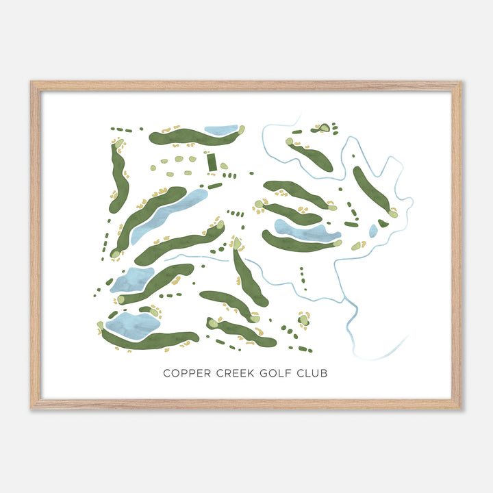 Print of Copper Creek Golf Club Modern Map
