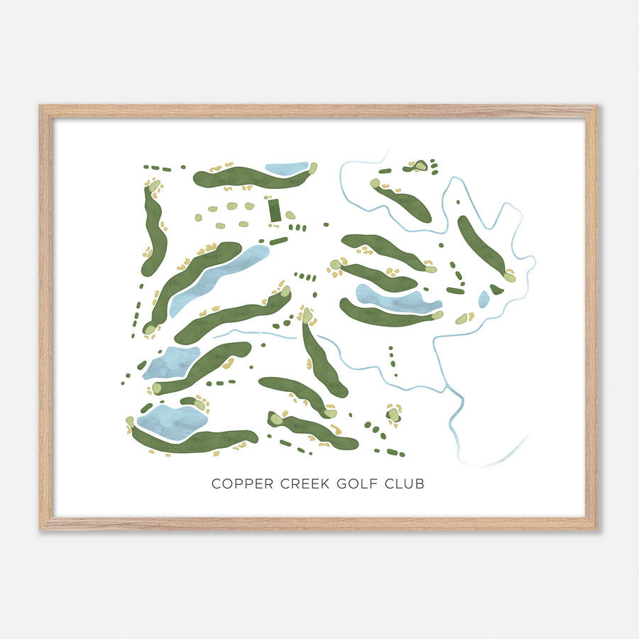 Print of Copper Creek Golf Club Modern Map
