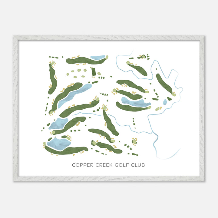 Print of Copper Creek Golf Club Modern Map