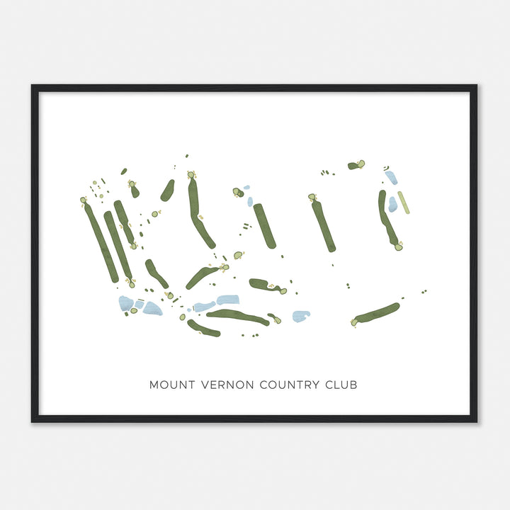 Print of Mount Vernon Country Club Modern Map