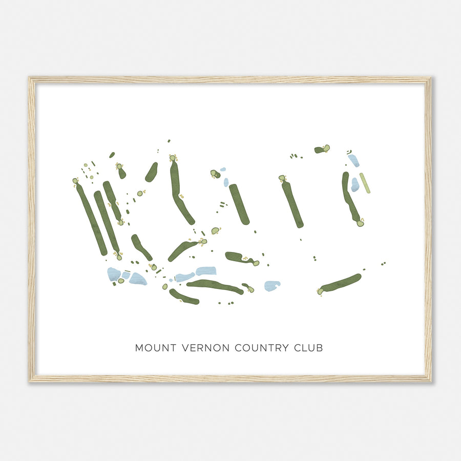 Print of Mount Vernon Country Club Modern Map