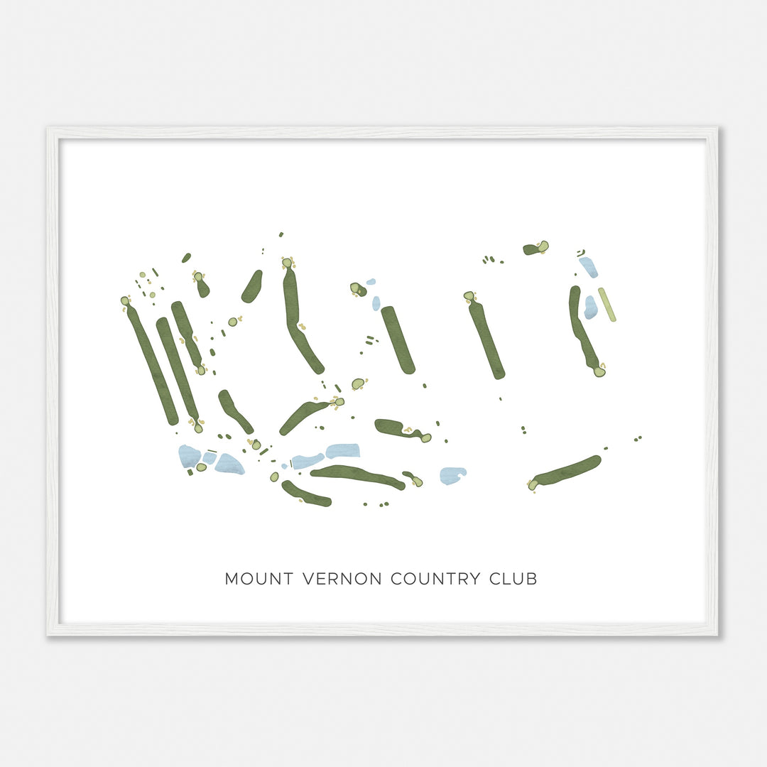 Print of Mount Vernon Country Club Modern Map
