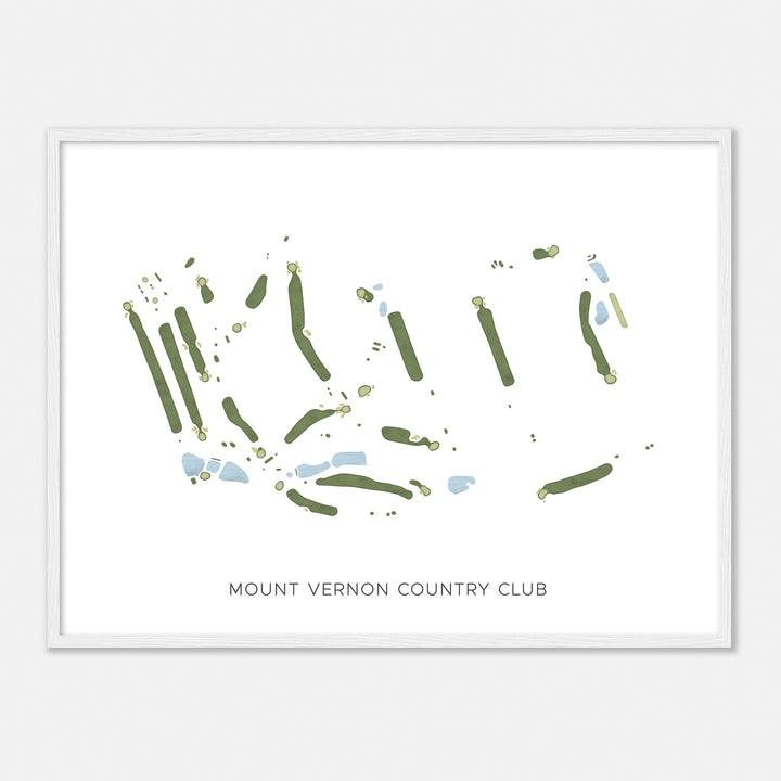 Print of Mount Vernon Country Club Modern Map
