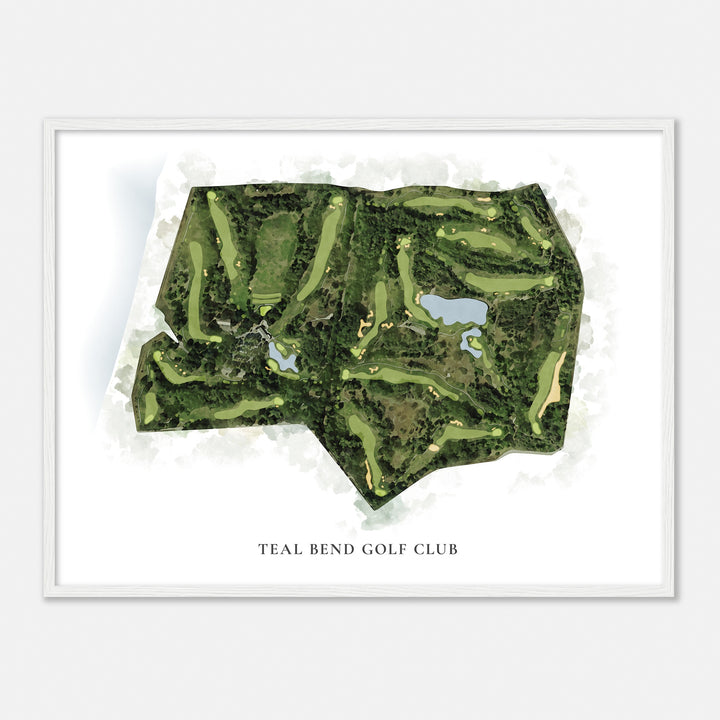 Print of Teal Bend Golf Club Classic Map