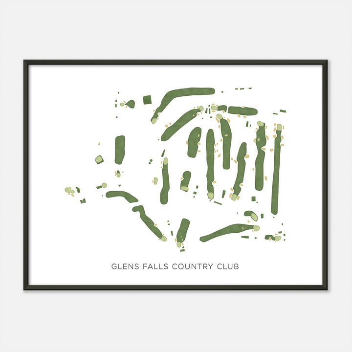 Print of Glens Falls Country Club Modern Map
