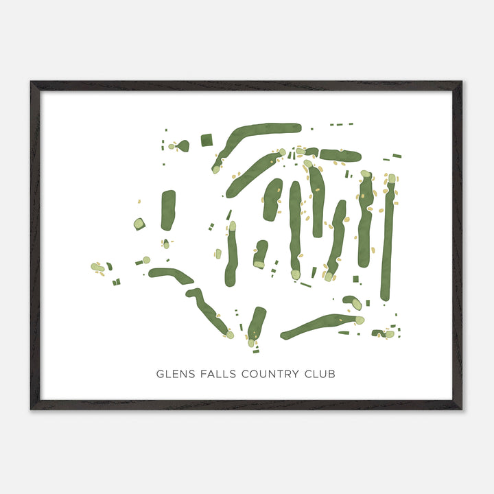 Print of Glens Falls Country Club Modern Map