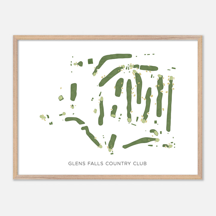 Print of Glens Falls Country Club Modern Map