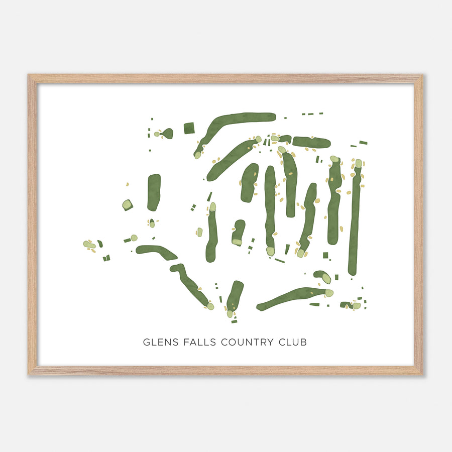 Print of Glens Falls Country Club Modern Map