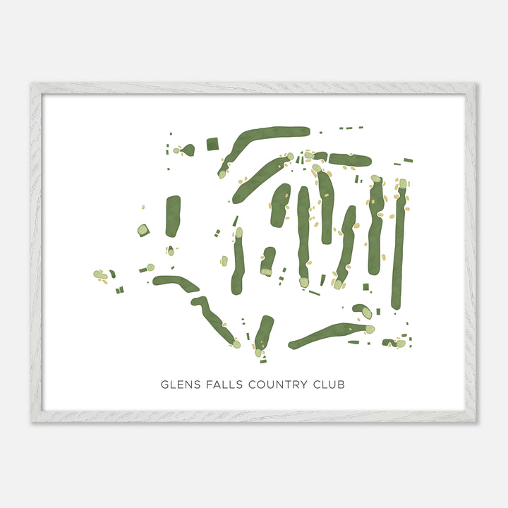 Print of Glens Falls Country Club Modern Map