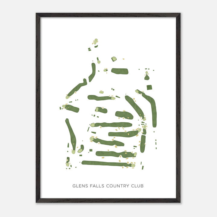Print of Glens Falls Country Club Modern Map