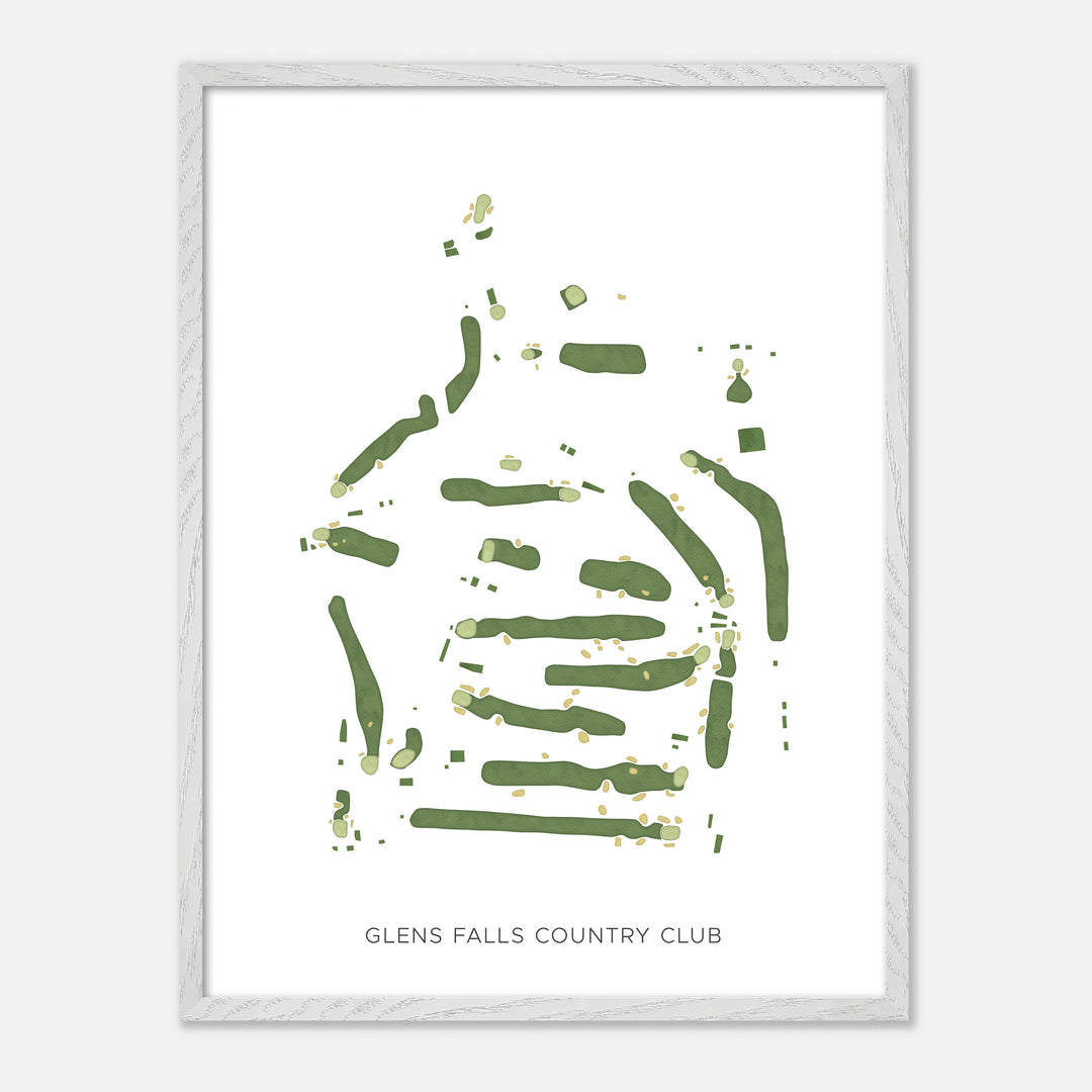 Print of Glens Falls Country Club Modern Map