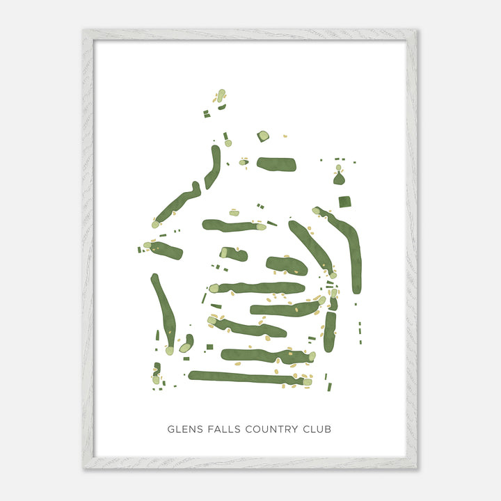 Print of Glens Falls Country Club Modern Map