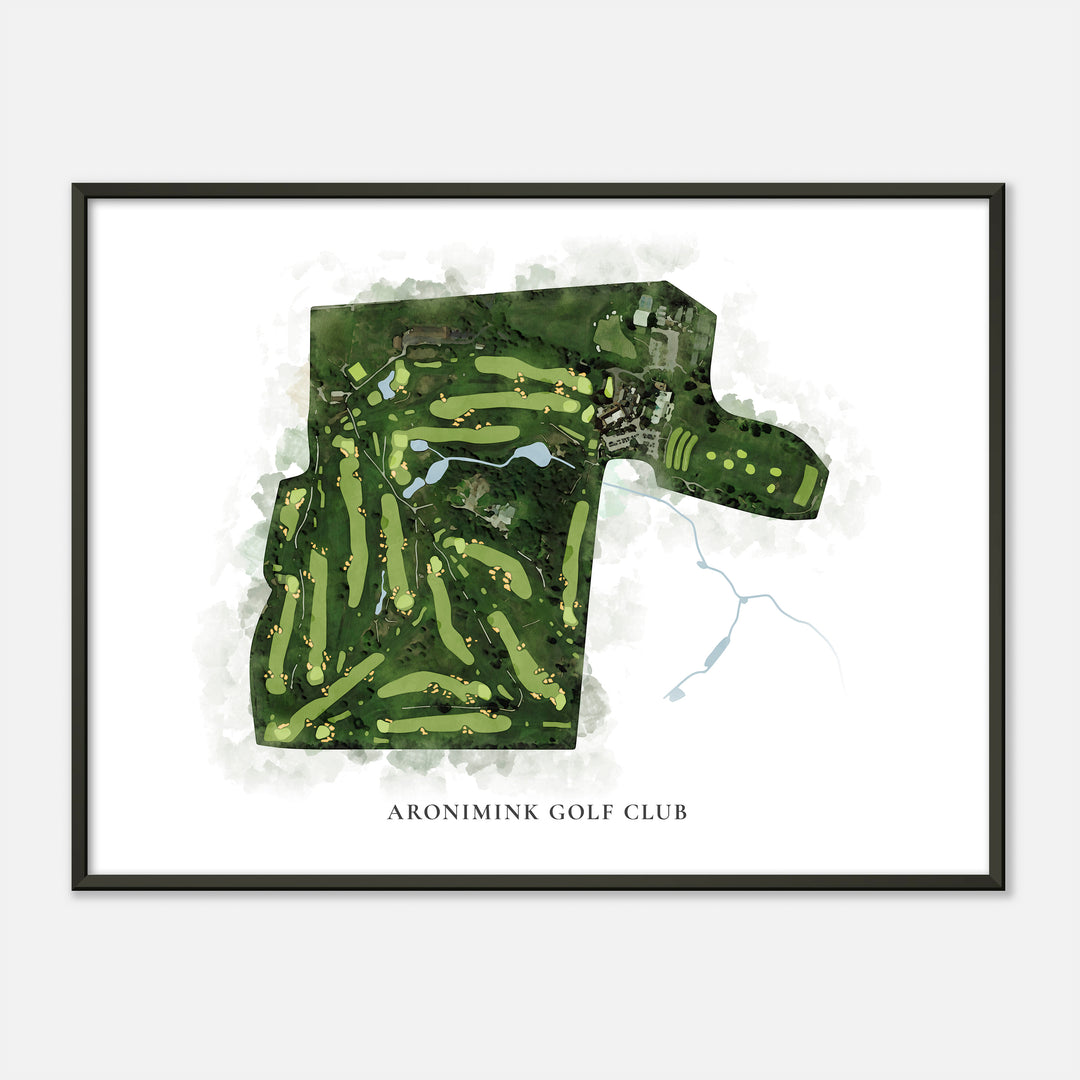 Print of Aronimink Golf Club Classic Map