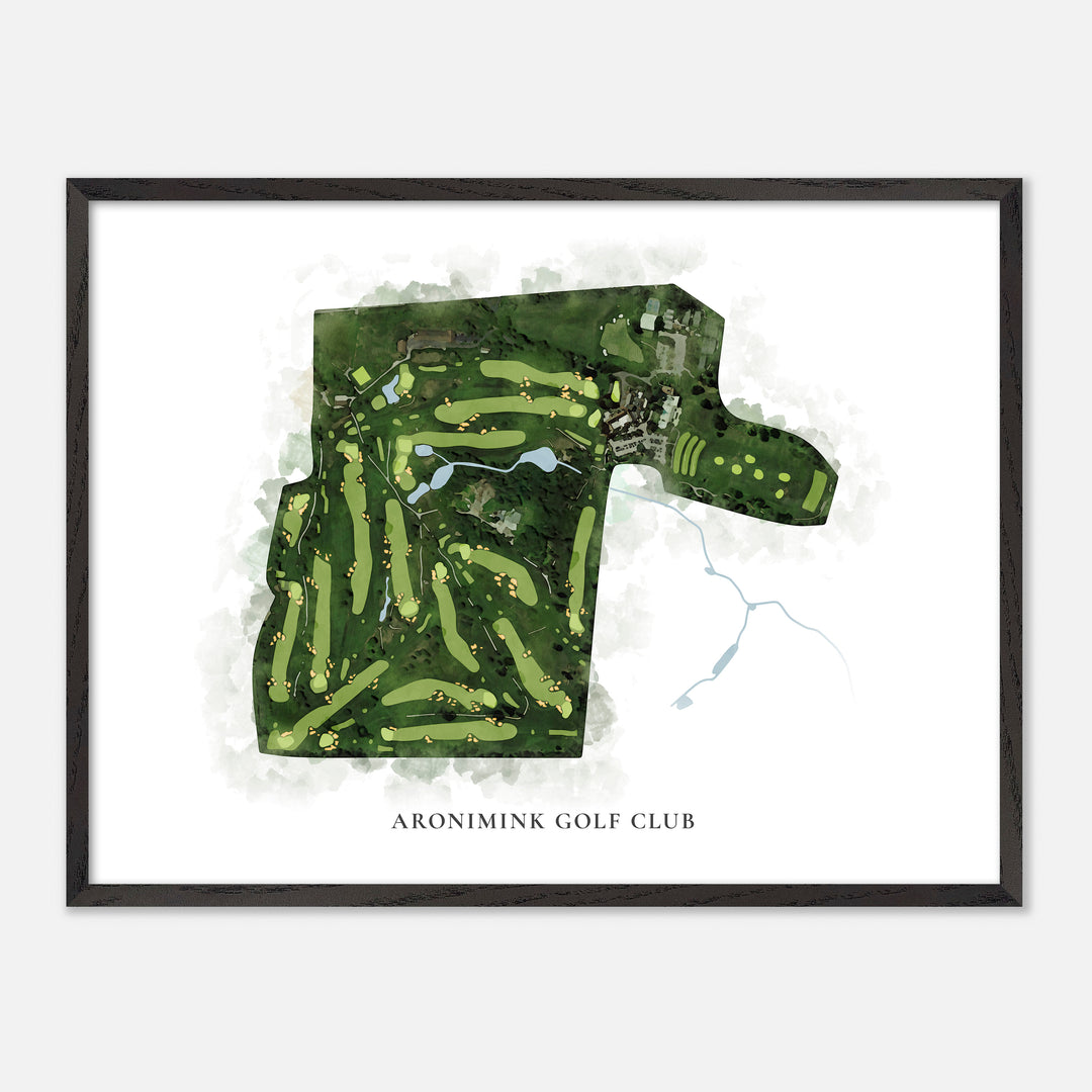 Print of Aronimink Golf Club Classic Map